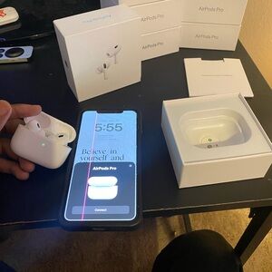Apple White AirPods Headset with Charging Case